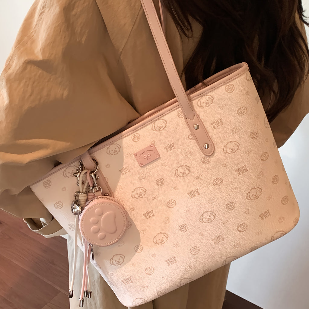 Women's Large Capacity Casual Tote Bag - Durable with Secure Zipper Closure