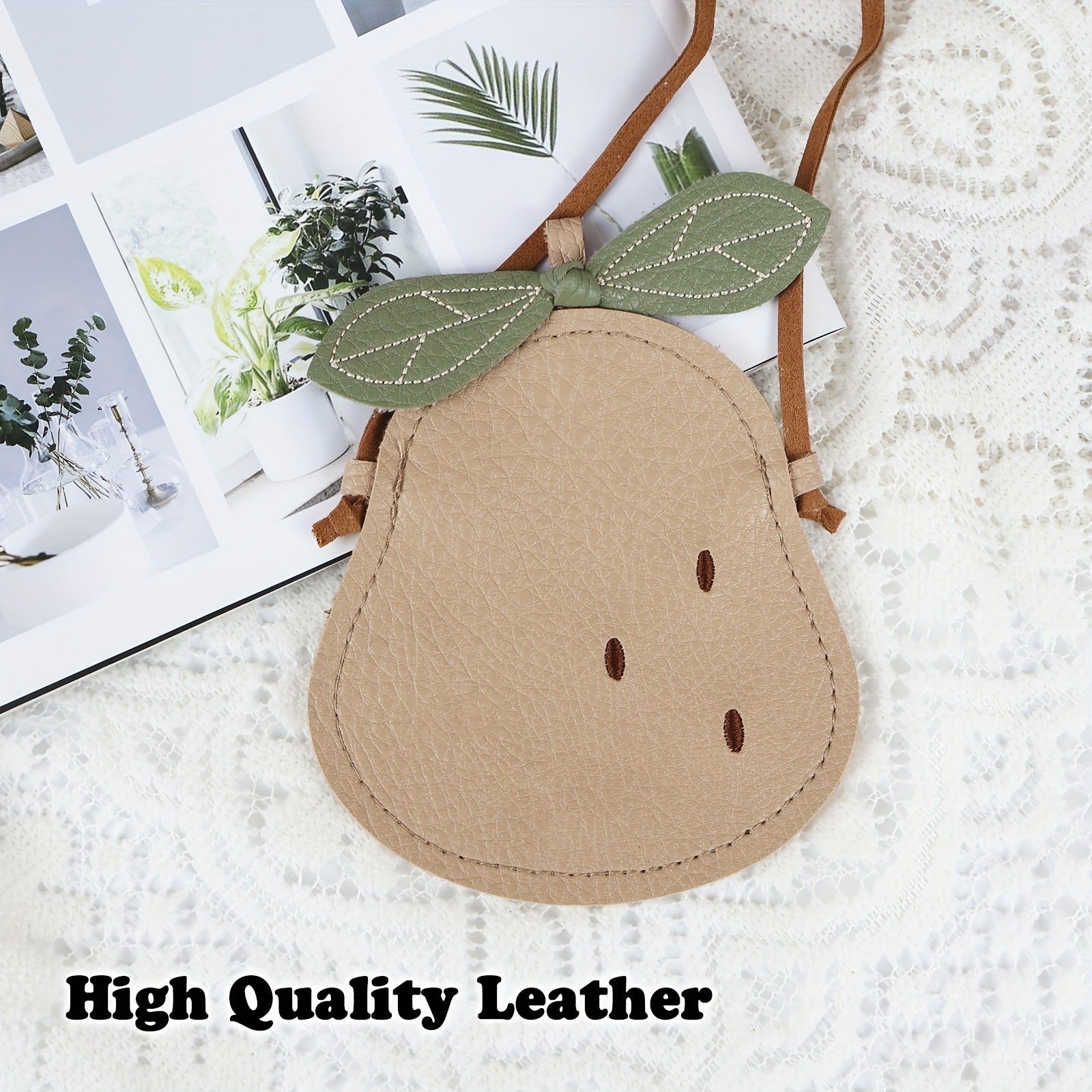 Adorable Small Change Purse, High-end Soft Synthetic Faux Leather Coin Purse, Suitable as a Gift for Girls, Fashionable Wallet with Shoulder Strap, Fashionable Outdoor Accessory Small Ba