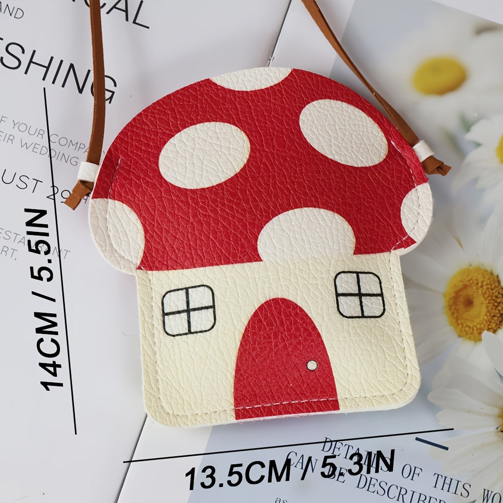 Adorable Small Change Purse, High-end Soft Synthetic Faux Leather Coin Purse, Suitable as a Gift for Girls, Fashionable Wallet with Shoulder Strap, Fashionable Outdoor Accessory Small Ba