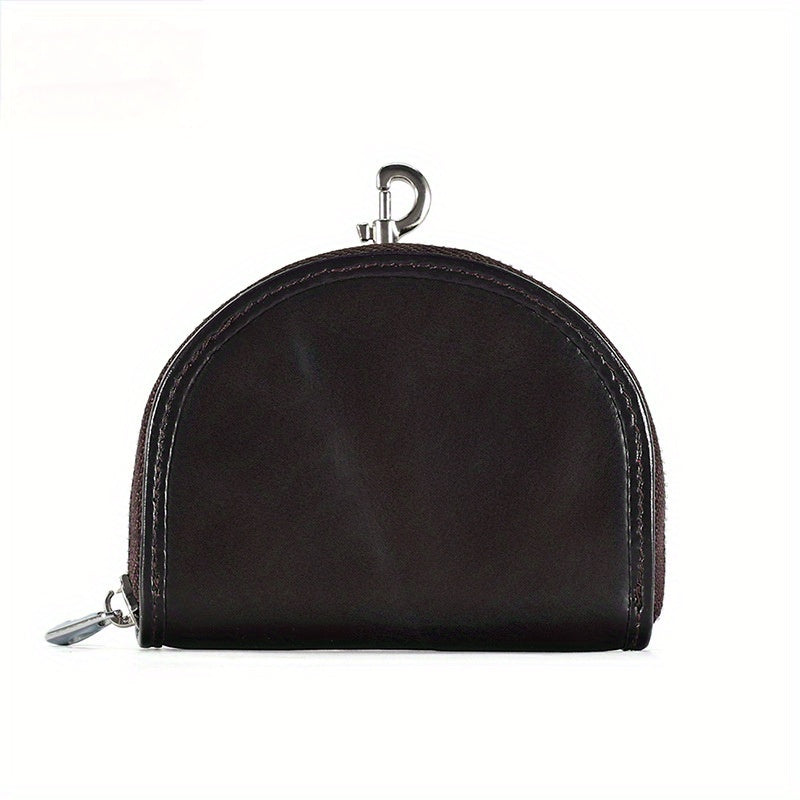 Luxury Leather Coin Purse 1pc Luxury Leather Coin Purse Bag - Sense of Luxury Niche Women's Mini Wallet - First Layer Cowhide Small Bag