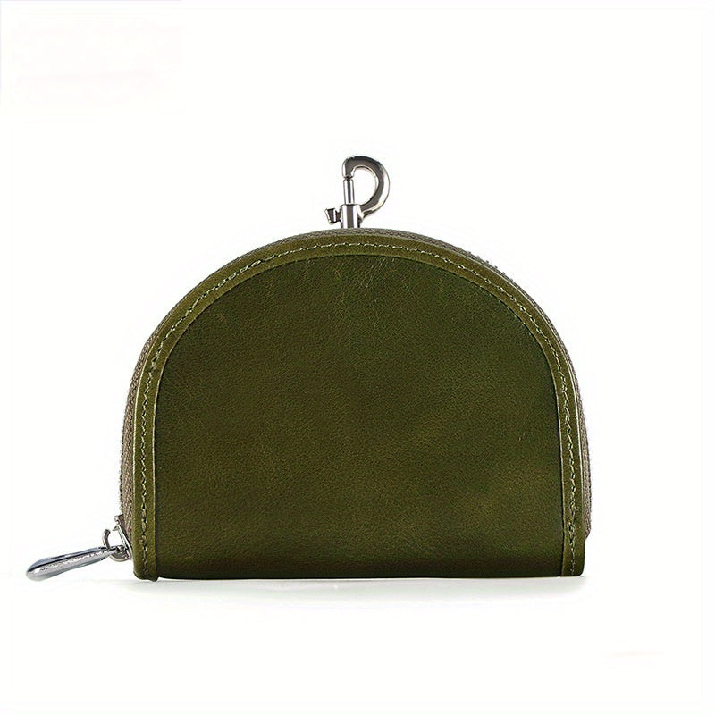 Luxury Leather Coin Purse 1pc Luxury Leather Coin Purse Bag - Sense of Luxury Niche Women's Mini Wallet - First Layer Cowhide Small Bag