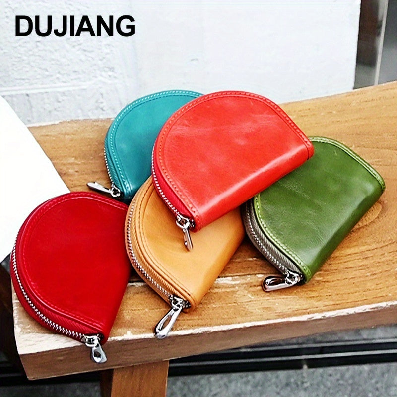 Luxury Leather Coin Purse 1pc Luxury Leather Coin Purse Bag - Sense of Luxury Niche Women's Mini Wallet - First Layer Cowhide Small Bag