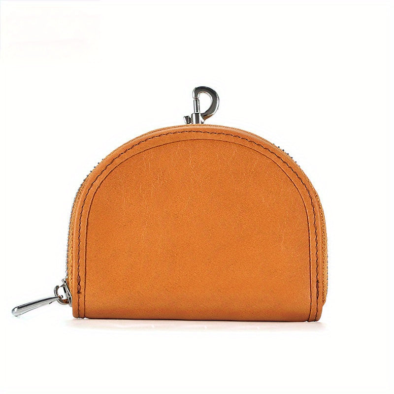 Luxury Leather Coin Purse 1pc Luxury Leather Coin Purse Bag - Sense of Luxury Niche Women's Mini Wallet - First Layer Cowhide Small Bag