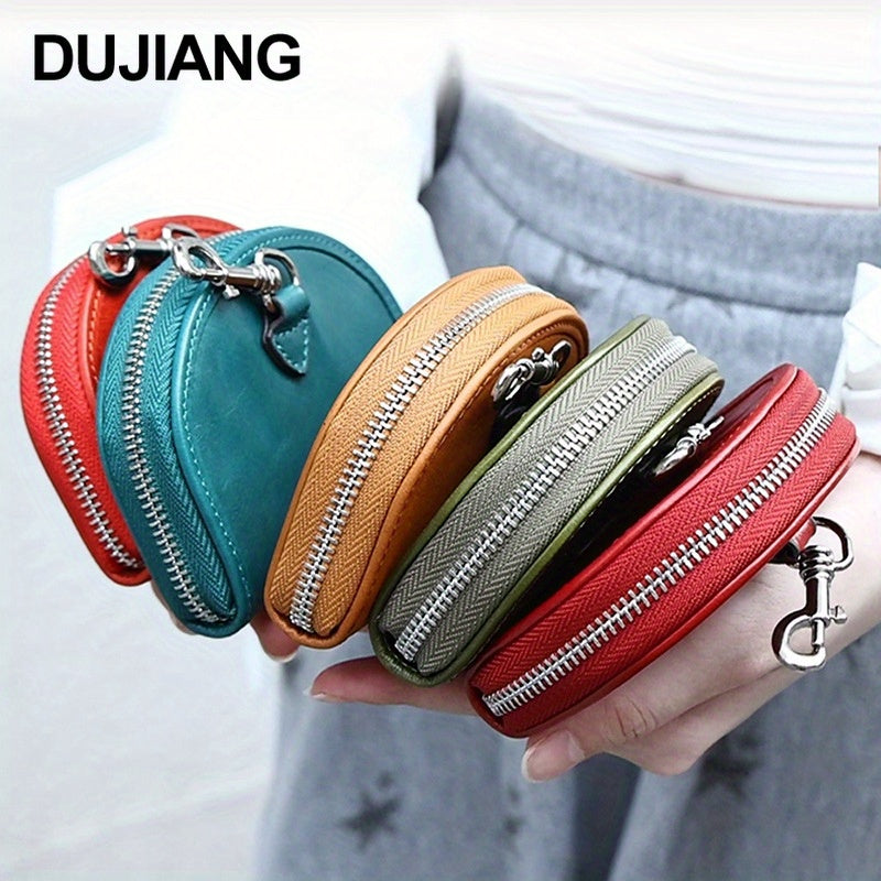 Luxury Leather Coin Purse 1pc Luxury Leather Coin Purse Bag - Sense of Luxury Niche Women's Mini Wallet - First Layer Cowhide Small Bag