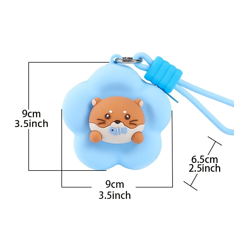Soft Silicone Coin Pouch for Women with a Cartoon Design, Easy to Carry.
