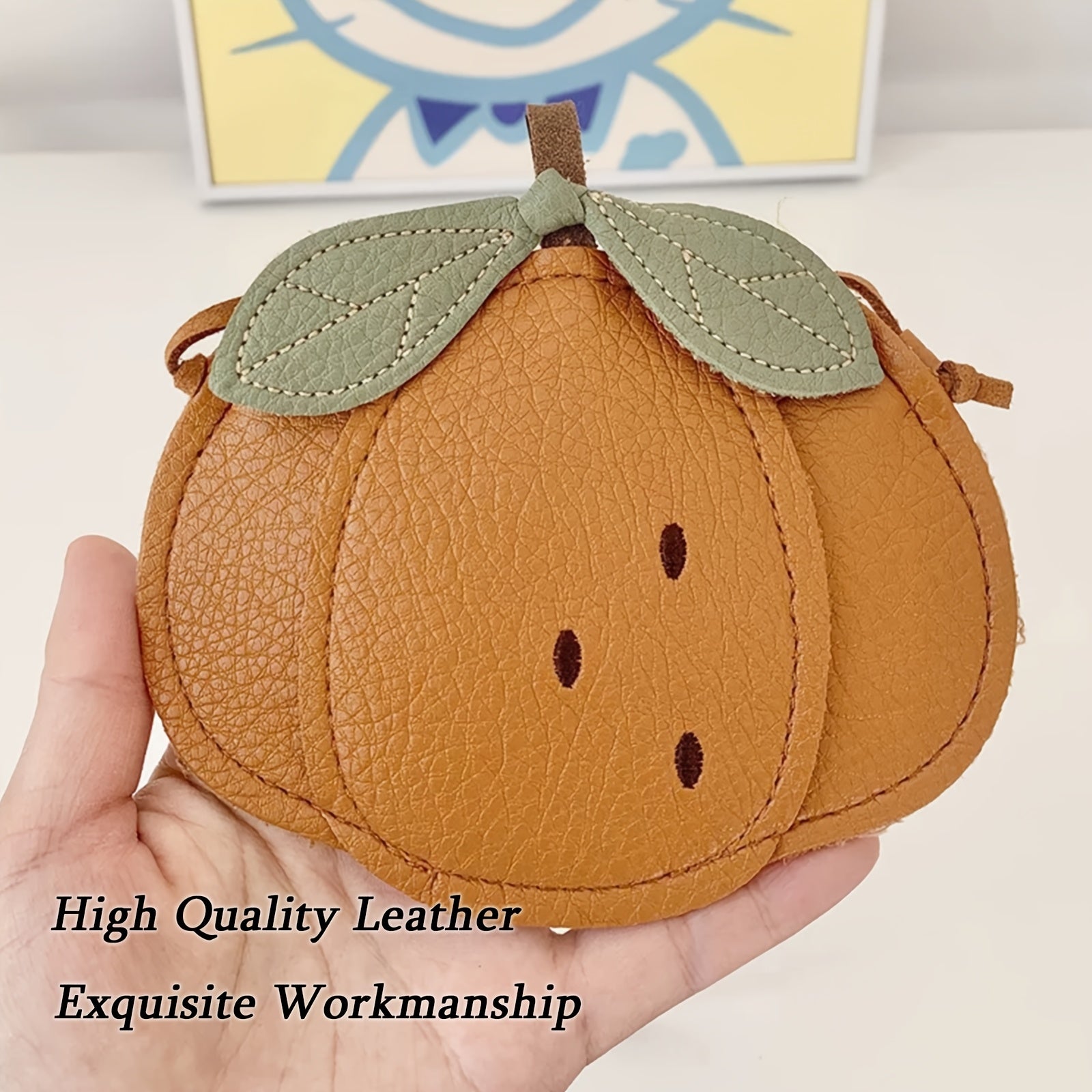 Adorable Small Change Purse, High-end Soft Synthetic Faux Leather Coin Purse, Suitable as a Gift for Girls, Fashionable Wallet with Shoulder Strap, Fashionable Outdoor Accessory Small Ba