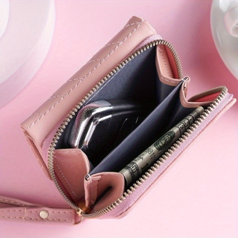 1\u002F2\u002F3pcs Embroidered Heart Coin Purse- Women'S Compact Wallet for Cash\u002FCards - Minimalist Pocket Organizer - Stylish Small Purse for Daily Essentials