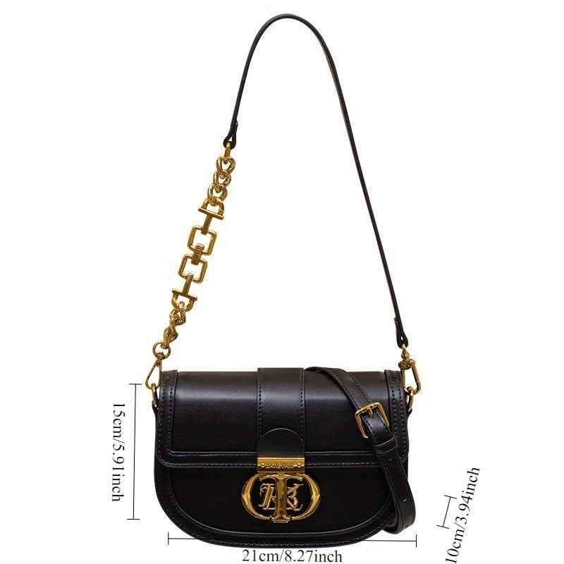 Elegant Women'S Synthetic Crossbody Bag with Detachable Shoulder Strap - Ultra-Soft Strap, Buckle Closure, Removable Strap, Zipper Closure, Polyester Lined, Perfect for Summer, Everyday Use, Stylish Accessory, Premium Finish, Fashion Lovers