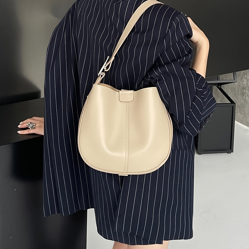 Women's New Crossbody Bag, Versatile Commuting Briefcase, Shoulder Bag, Trendy Leather Top Layer Small Handbag, Handbag