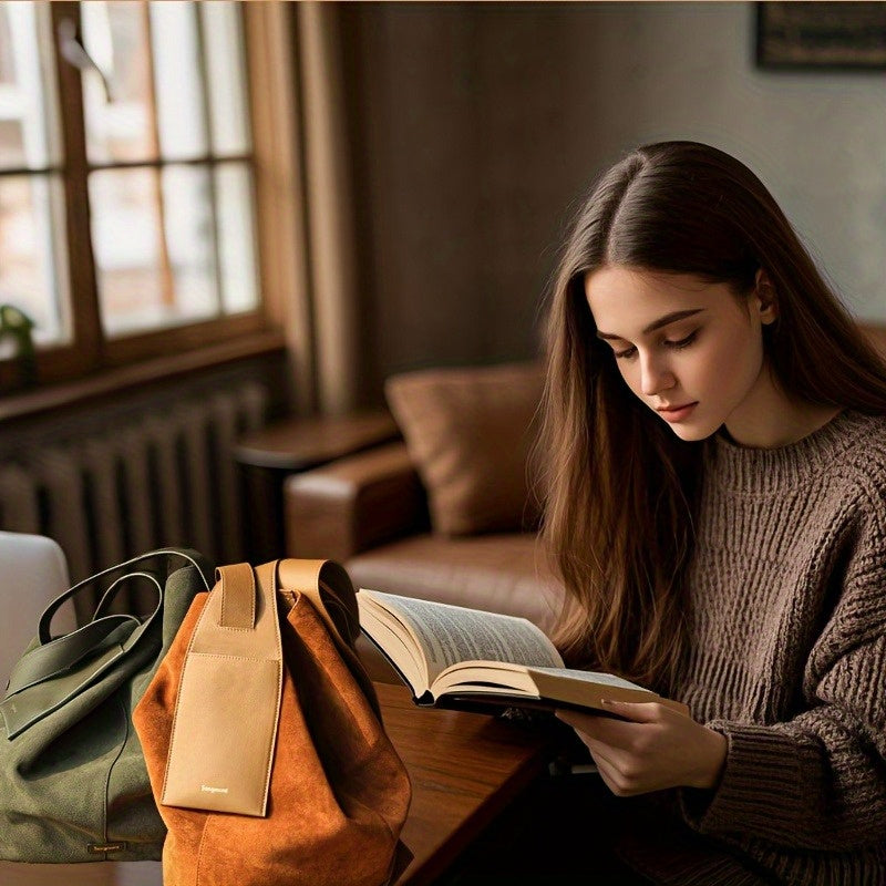 2 Colors Available Women's Tote Bag | Shoulder Strap Design, Simple Style for Daily Commute and Everyday Use