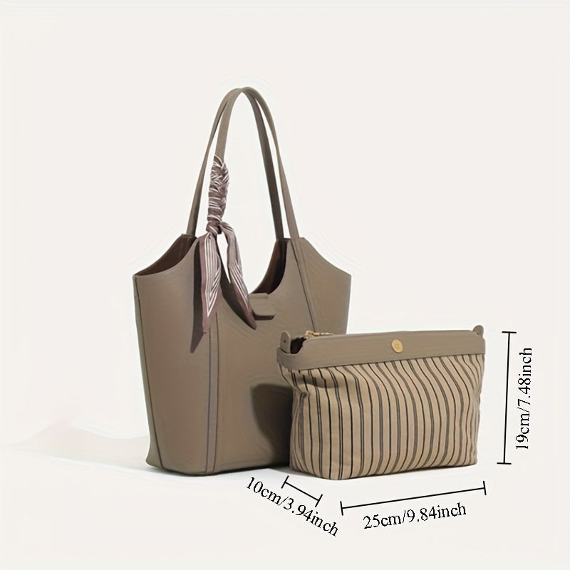 2025 New Fashionable and Exquisite Tote Bag for Women, Versatile Large Capacity Commuter Underarm Bag, Single Shoulder Preferred Style