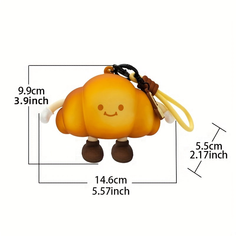 Cute 3D Cartoon Sandwich Hot Dog Silicone Purse Charm - Soft Lightweight Built-In Storage Bag Accessory for Bags & Pouches, Zipper Closure, Valentine'S Day Christmas Thanksgiving Gift, Cute Pouch