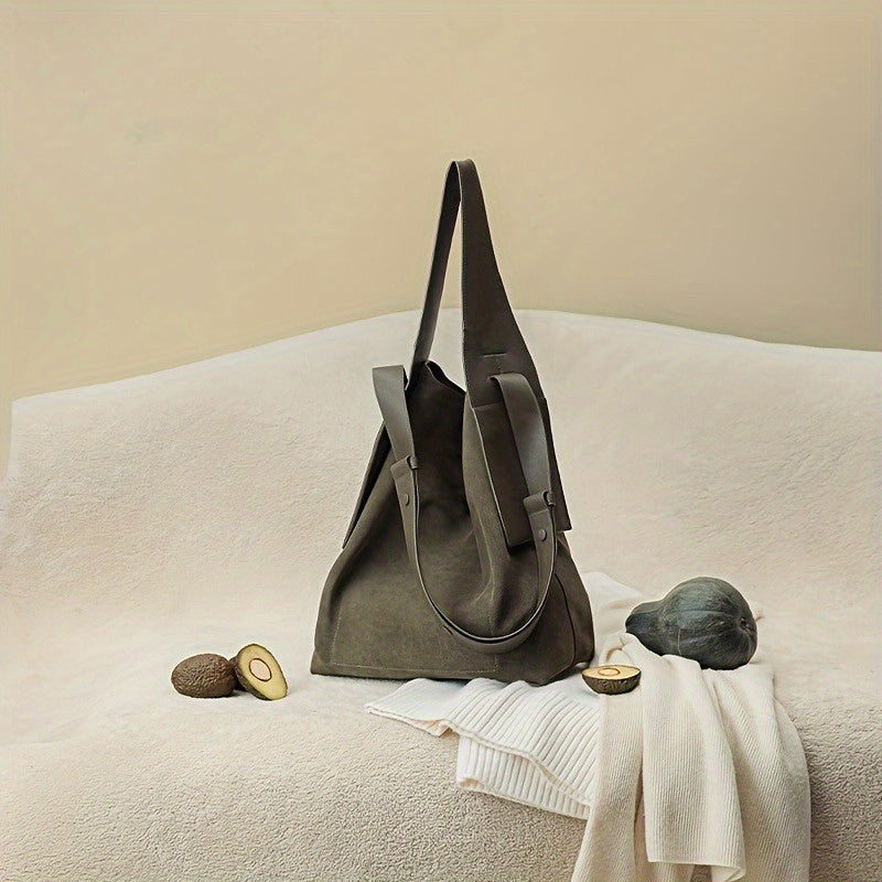 2 Colors Available Women's Tote Bag | Shoulder Strap Design, Simple Style for Daily Commute and Everyday Use