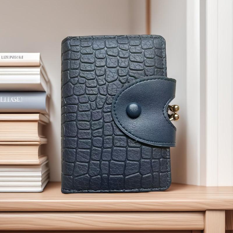 qimanshi Women'S Elegant Synthetic Synthetic Faux Leather Coin Purse - Compact Zipper Wallet with Multiple Card Slots, Elegant Design for Everyday Use, Everyday Wallet | Stylish Zipper Wallet | Secure Closure Wallet