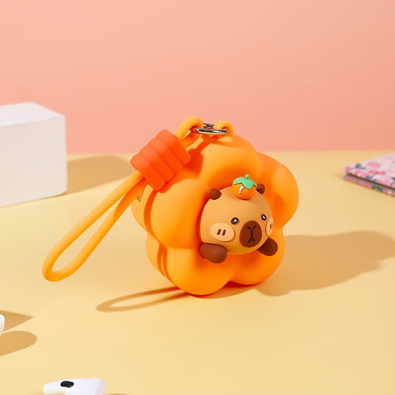 Soft Silicone Coin Pouch for Women with a Cartoon Design, Easy to Carry.