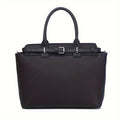 ANGENGRUI Genuine Leather Tote Bag for Women - European Style Fashion Handbag with Removable Strap